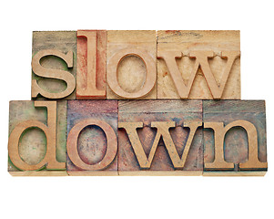 Image showing slow down -lifestyle concept