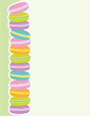 Image showing Macaron Border