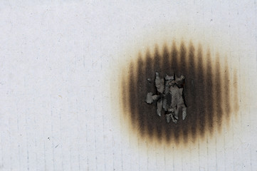 Image showing Slightly burnt paper