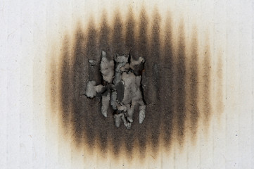 Image showing Slightly burnt paper