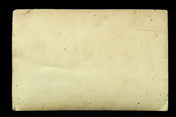 Image showing Old paper sheet