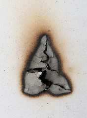 Image showing Slightly burnt paper