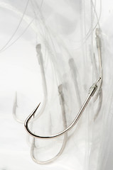 Image showing Fishing hooks