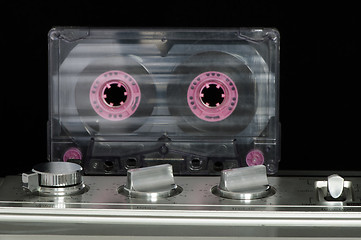 Image showing Audio cassette and player