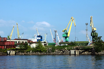 Image showing In the seaport of Saint-Petersburg