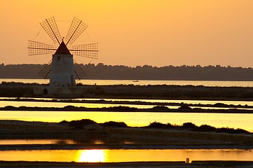 Image showing Windmill at Marsala