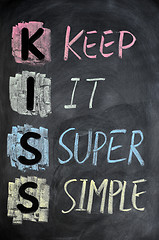 Image showing KISS acronym