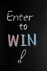 Image showing Enter to win