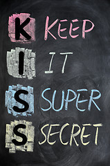 Image showing KISS acronym