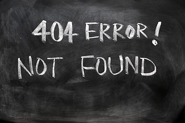 Image showing 404 error of not found