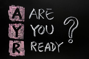 Image showing Are you ready