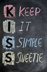 Image showing KISS acronym