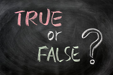 Image showing True or false question