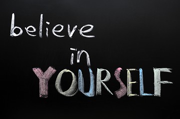 Image showing Believe in yourself