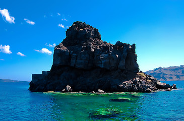 Image showing Rock in the sea