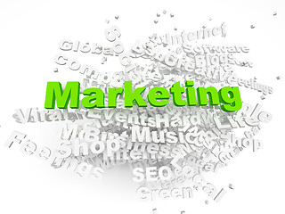 Image showing Group of Marketing related words. Part of a series of business c