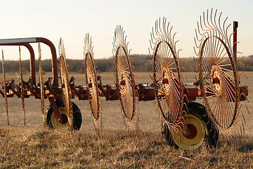 Image showing Wheel Rakes - front