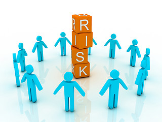 Image showing word risk showing business investment or finance concept 