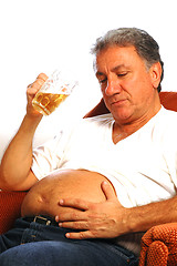 Image showing beer belly