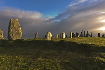 Image showing standing stones of callanish