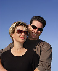 Image showing Couple against the sky