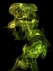 Image showing green smoke detail