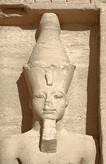 Image showing stone sculpture at Abu Simbel temples