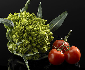 Image showing cauliflower and tomatoes