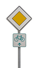 Image showing priority road sign