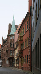 Image showing street scenery in Freiburg