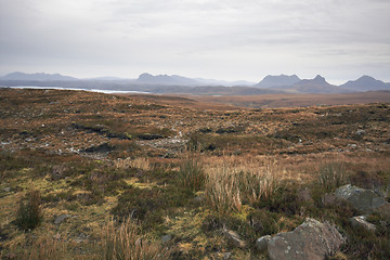 Image showing scottish landscape with distant hills