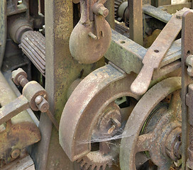 Image showing rusty machine detail