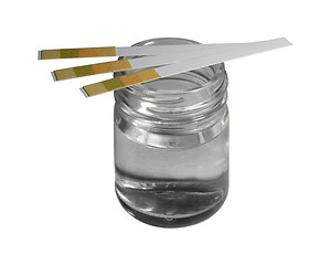 Image showing control stripes on glass bottle