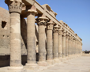 Image showing sunny temple of Isis detail