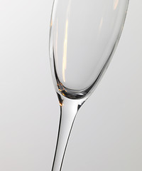 Image showing bright sparkling wine glass