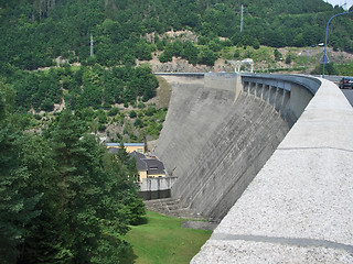 Image showing embankment dam in Th