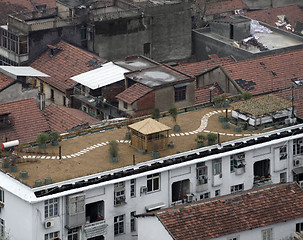 Image showing roofs in Wuhan