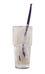 Image showing glass of latte macchiato