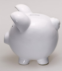 Image showing white porcelain piggybank