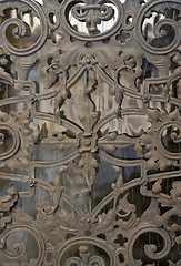 Image showing ornamented door detail