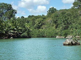 Image showing Dominican Republic waterside scenery