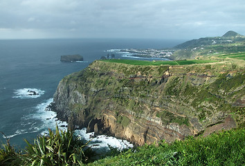 Image showing rocky coastal scenery at the Azores