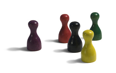 Image showing colored gaming figures