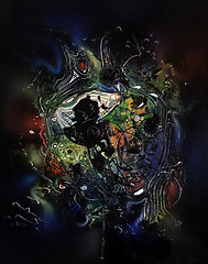 Image showing colorful abstract painting