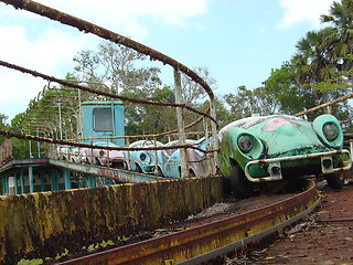 Image showing ruined funpark