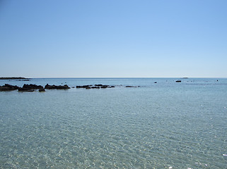 Image showing Elafonsi Bay at Crete