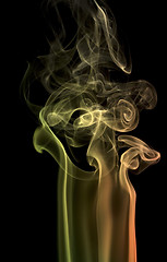 Image showing multicolored smoke detail