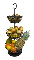 Image showing etagere with fruits