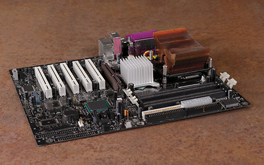 Image showing motherboard in rusty ambiance