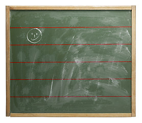 Image showing chalkboard and smiley